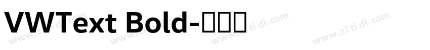 VWText Bold字体转换